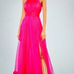 Hot pink stunner Mac Duugal great for prom